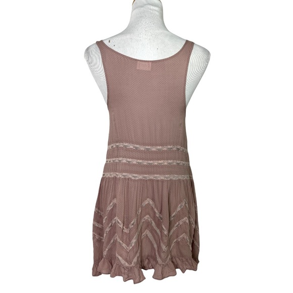Free People Voile and Lace Trapeze Slip in Misty Pink Size XS - Picture 10 of 10
